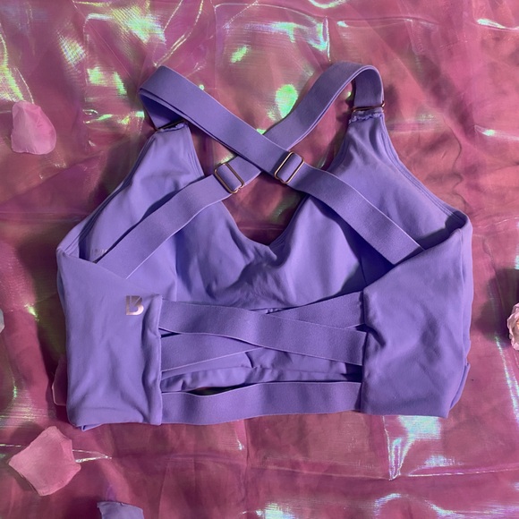 Periwinkle Blue Sugar Rush Candy Wrap Sports Bra 💙 BuffBunny 💙 Medium ➡️ NEW - Picture 7 of 16